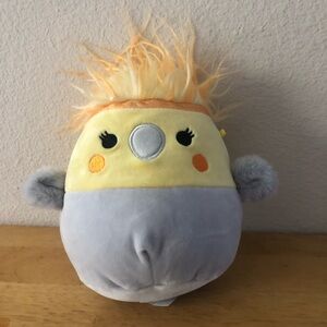 Squishmallows Charlize the Cockatiel Cute Plush Toy Soft Kellytoy 7” SQK0961 EUC